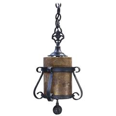 1920s Spanish Revival Pendant with Mica