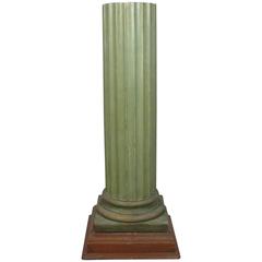 1890-1900 Fluted Classical Wooden Column in Original Finish 12