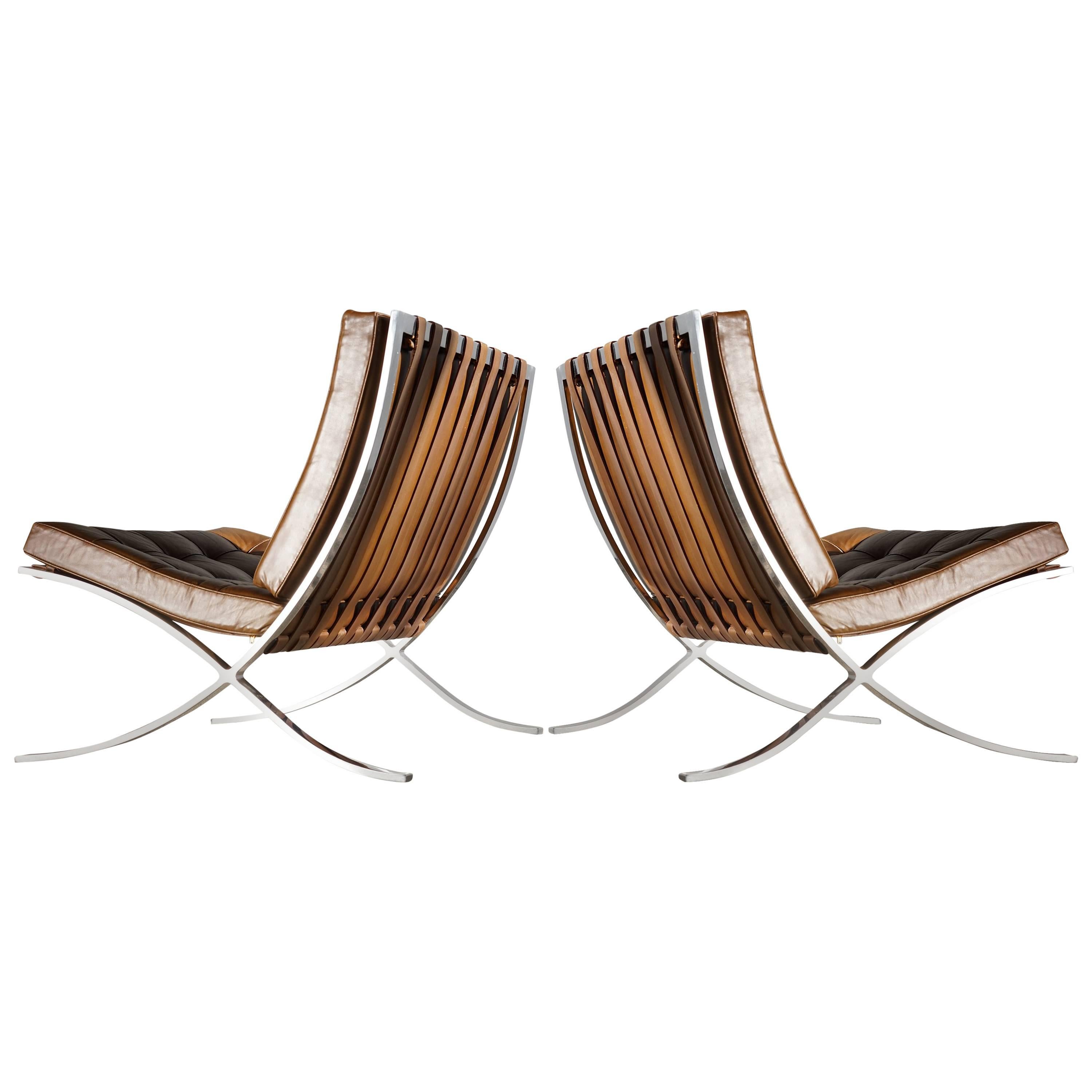 Barcelona Chairs by Mies Van Der Rohe for Knoll