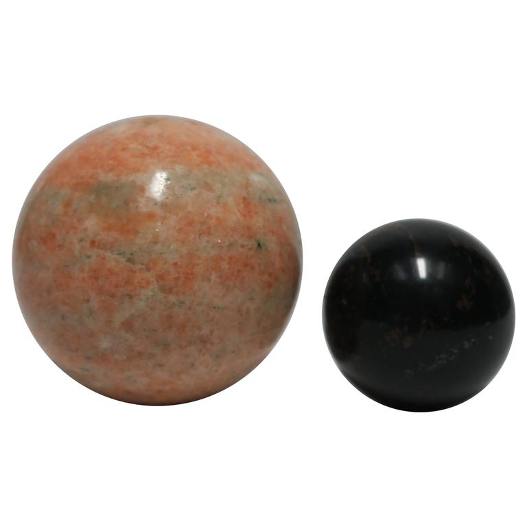 Vintage Decorative Marble Sphere's at 1stDibs