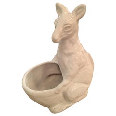 Kangaroo Ceramic Planter Pot Made in Italy Bonwit Teller Italian Statue Vintage