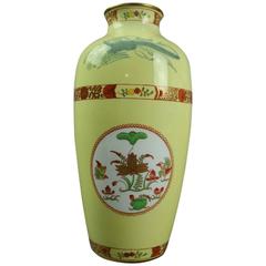 Antique Tiffany & Co. Spode Porcelain Aesthetic Style Floral Vase, circa 1900