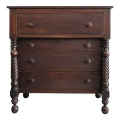 Antique 1800s Butler Chest with Desk Drawer