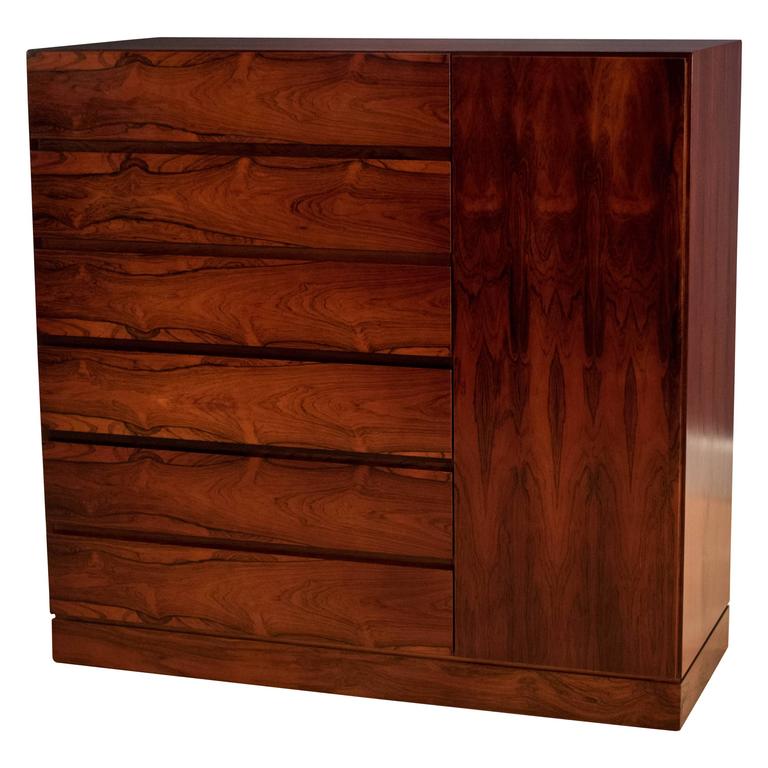 Vintage Rosewood Gentlemen's Dresser Chest at 1stDibs