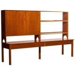 1950s, Mahogany Wall Cabinet by Josef Frank for Svenskt Tenn, Sweden