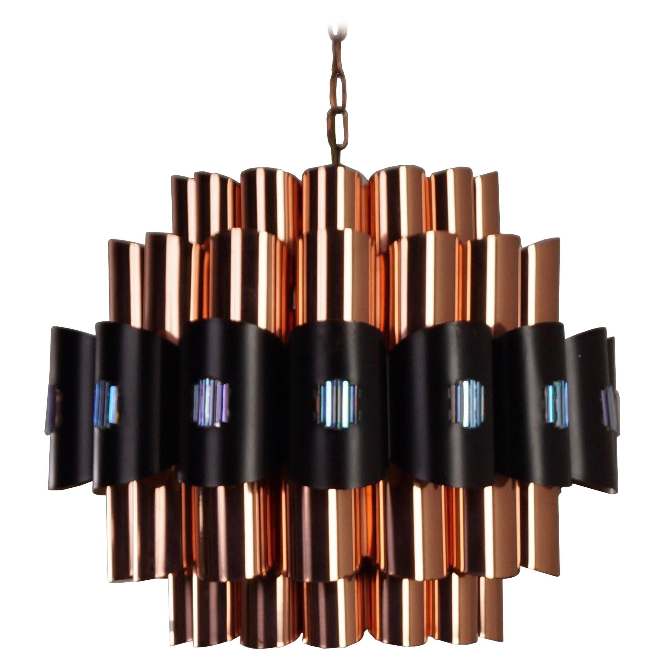 Danish Pendant by Werner Schou for Coronell Elektro, 1970 For Sale
