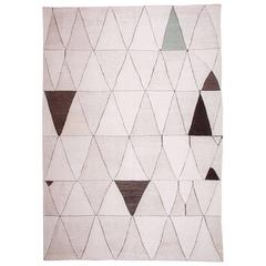 Anatolian White, Holly Triangle-IIA, a Contemporary Kilim by Seref Ozen