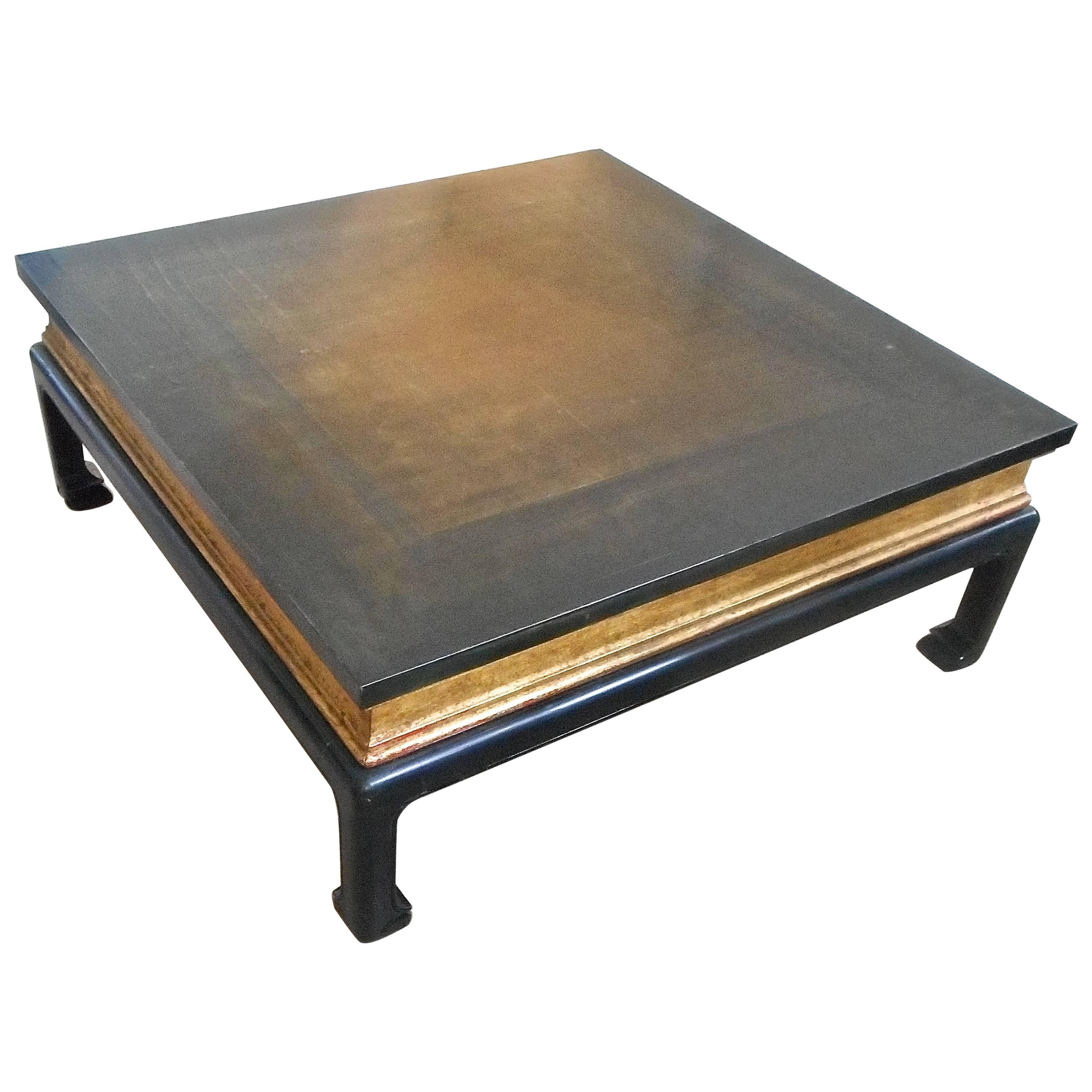 Large Maison Jansen Lacquered Chinese Table