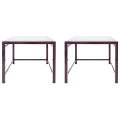 Pair of Purple Occasional Side Tables 4