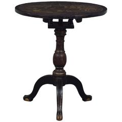 Pedestal Table 19th Century A La Chinoiserie