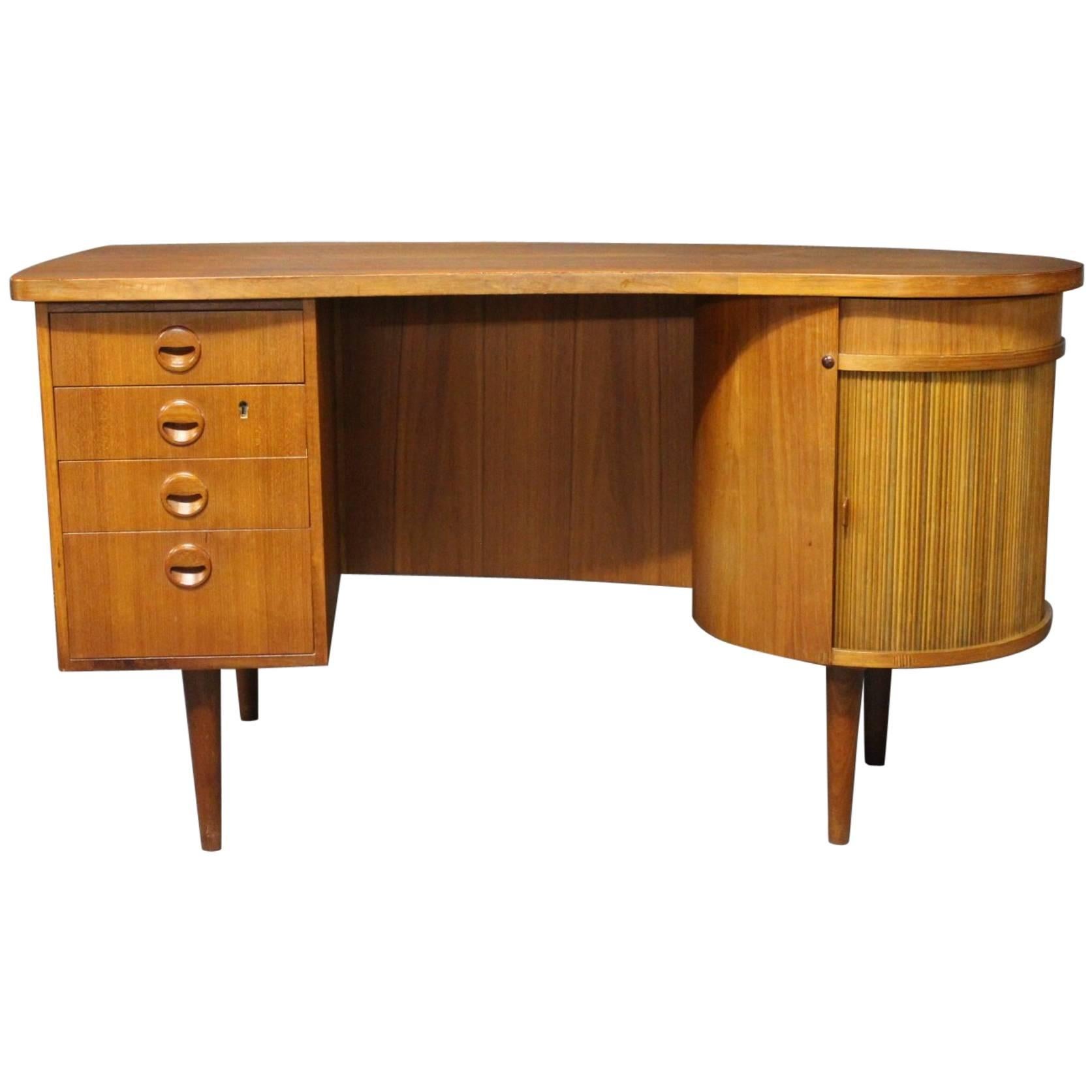 Desk in Teak Designed by Kai Kristiansen, Danish Design from the 1960s