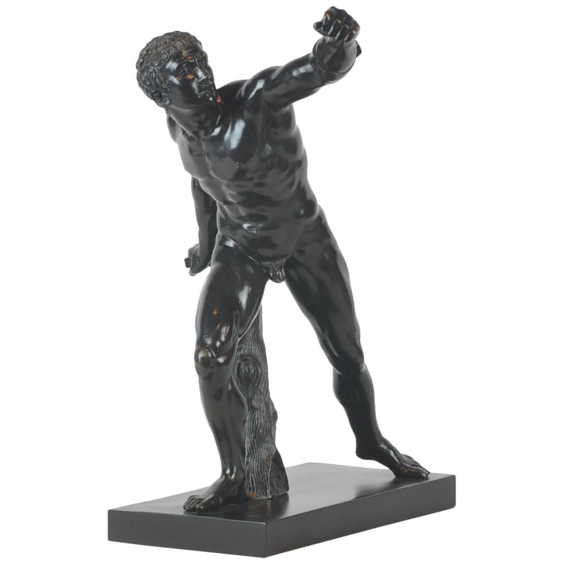 Italian 19th Century Grand Tour Bronze of a Gladiator Cast by Sommer in Napoli