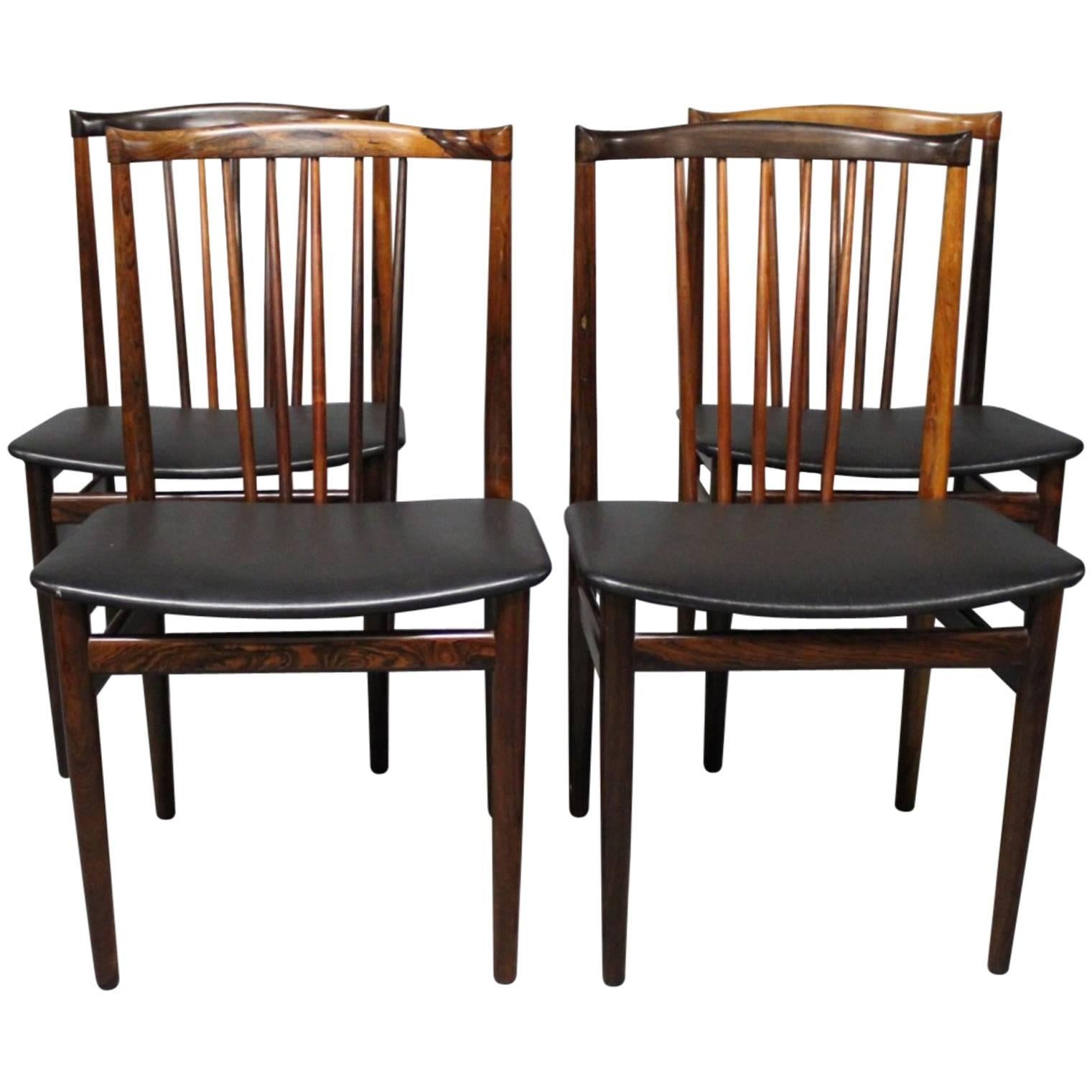 Set of Four Dining Room Chairs by Henning Sørensen, 1968