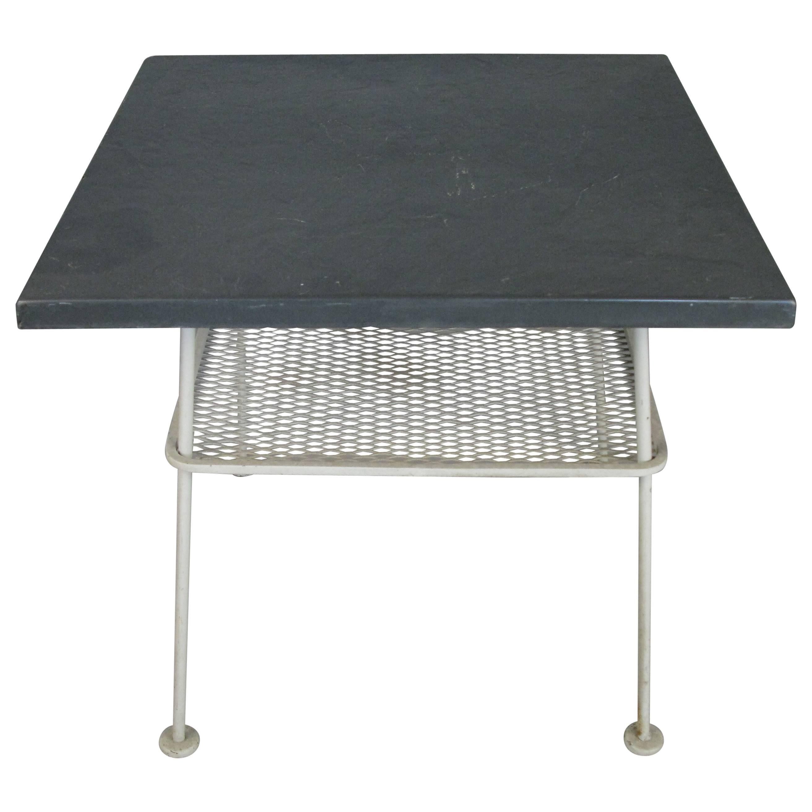 Vintage 1950s Sculptura Wrought Iron Table by Russell Woodard