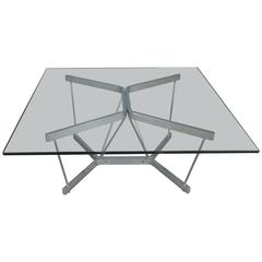 Vintage 1960s Chrome and Glass Catenary Table by George Nelson for Herman Miller 9