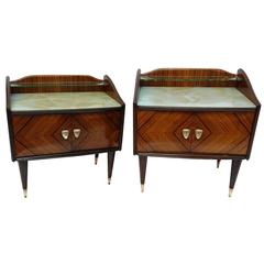 Nightstands in Rosewood by Fratelli Proserpio, 1950s