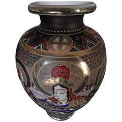 Antique Satsuma Vase, Japanese Vase