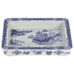 Blue and White Chinese Export Style Bulb Tray