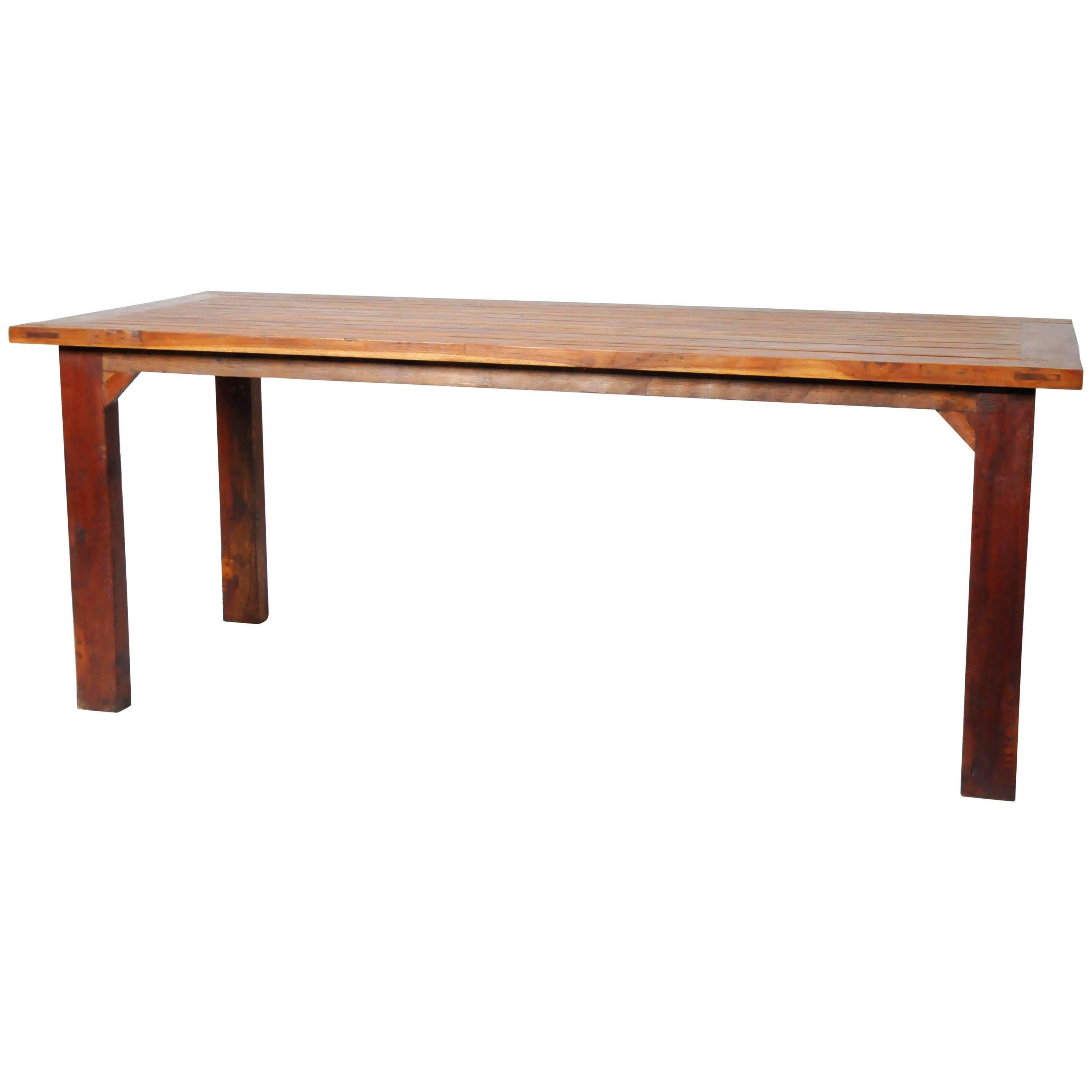 Reclaimed Teak Wood Table