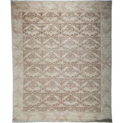 Oushak Hand-Knotted Area Rug 9