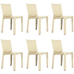 Set of Six Cab Chairs by Mario Bellini