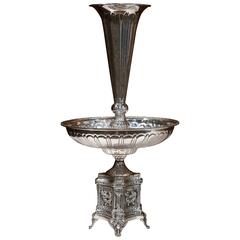 19th Century French Louis XV Silver Plated Epergne Centerpiece 6