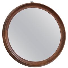 Mid-Century Modern Teak Wall Mirror, Denmark, circa 1965