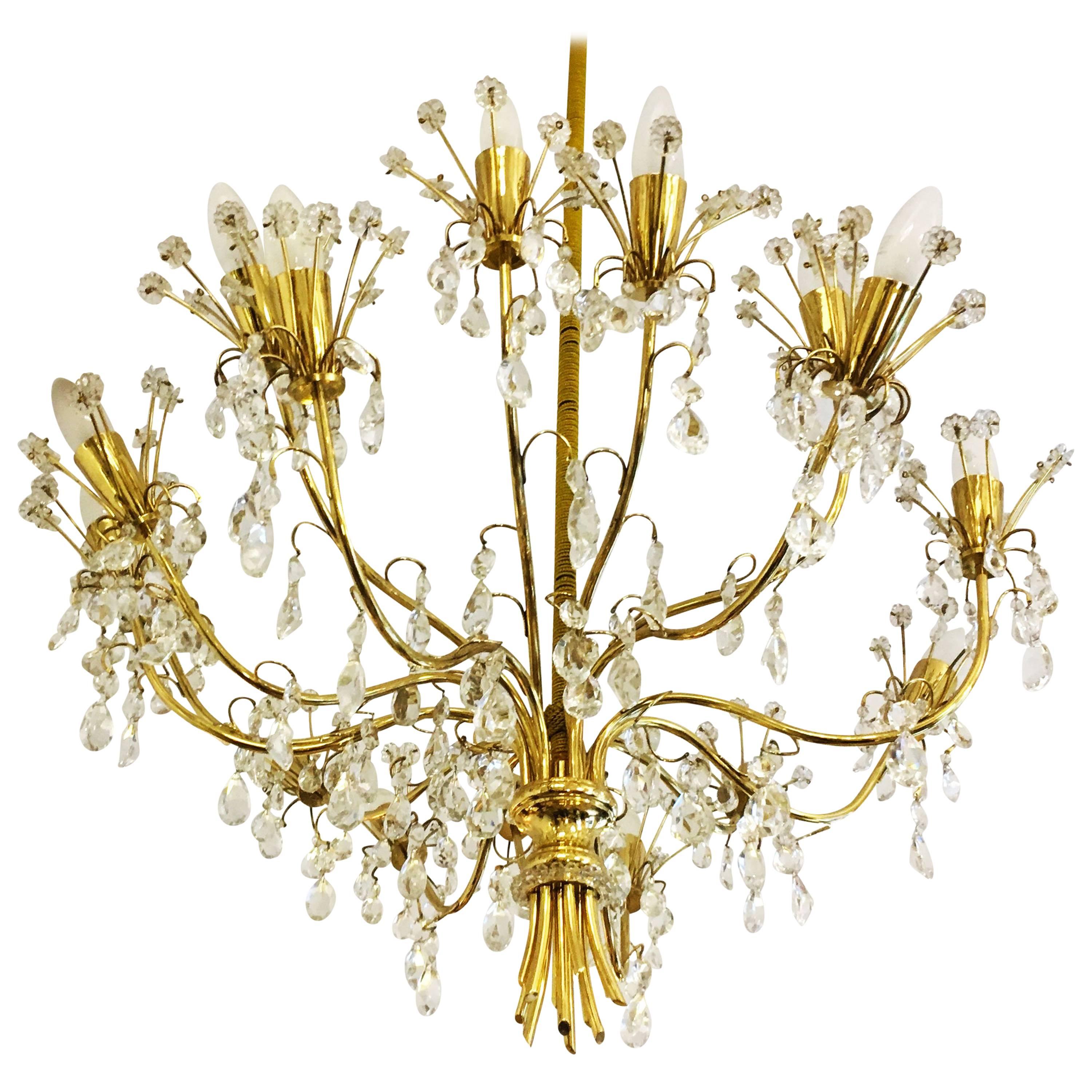 Large Chandelier by J.L Lobmeyr