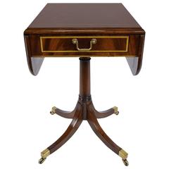 Antique English Pembroke Mahogany Side Table