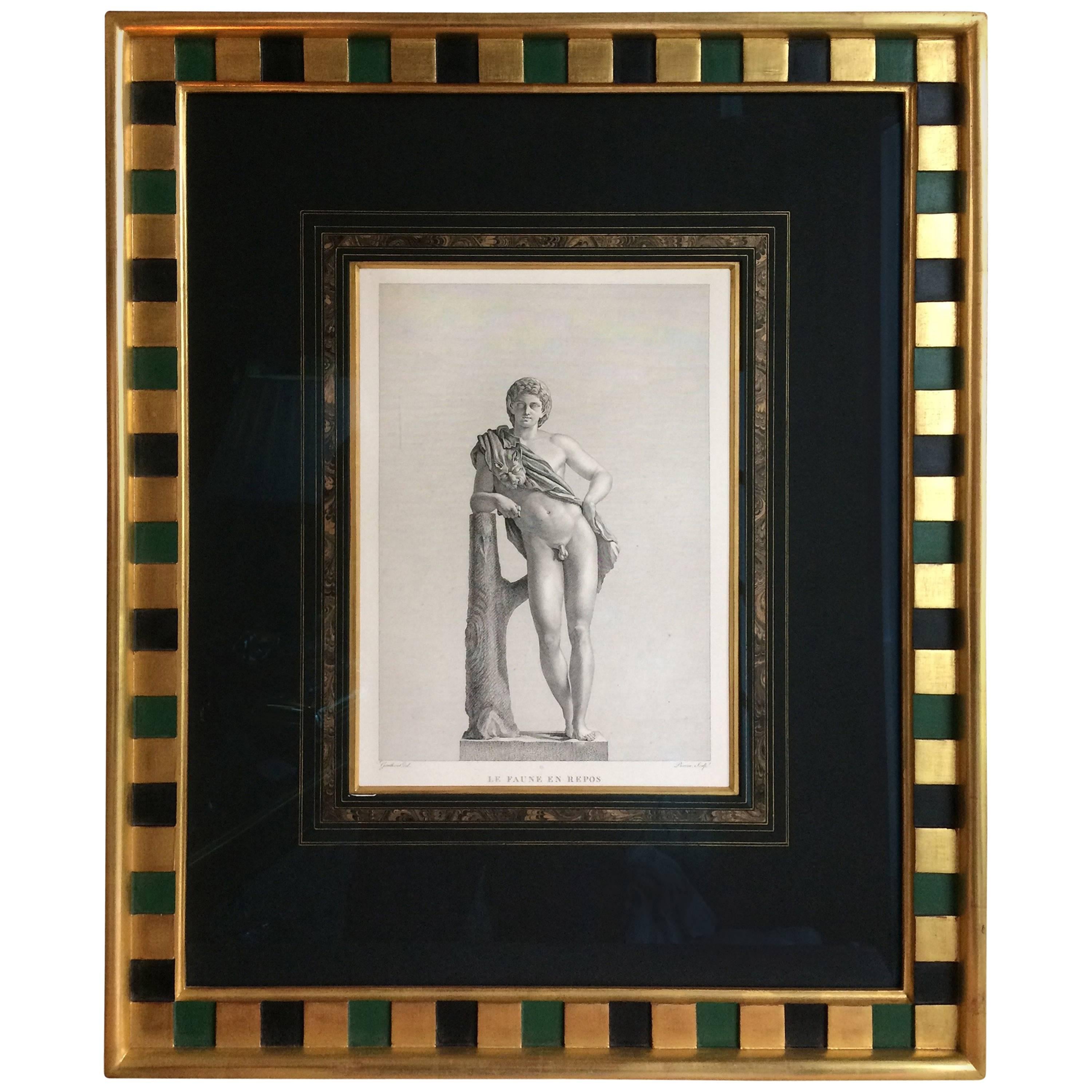 Very Handsome, Framed Engraving of Cupid