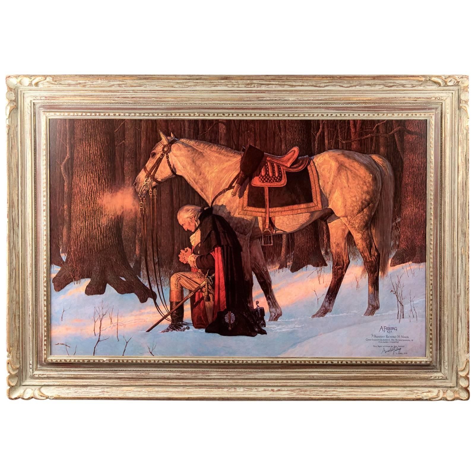 Prayer at Valley Forge by Arnold Friberg Dedicated to Richard Nixon