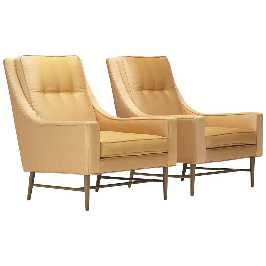 Lounge Chairs, Pair by Paul McCobb for Custom Craft, Inc For Sale