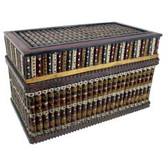 Twig Constructed and Paint Decorated Box, Midwestern, circa 1930