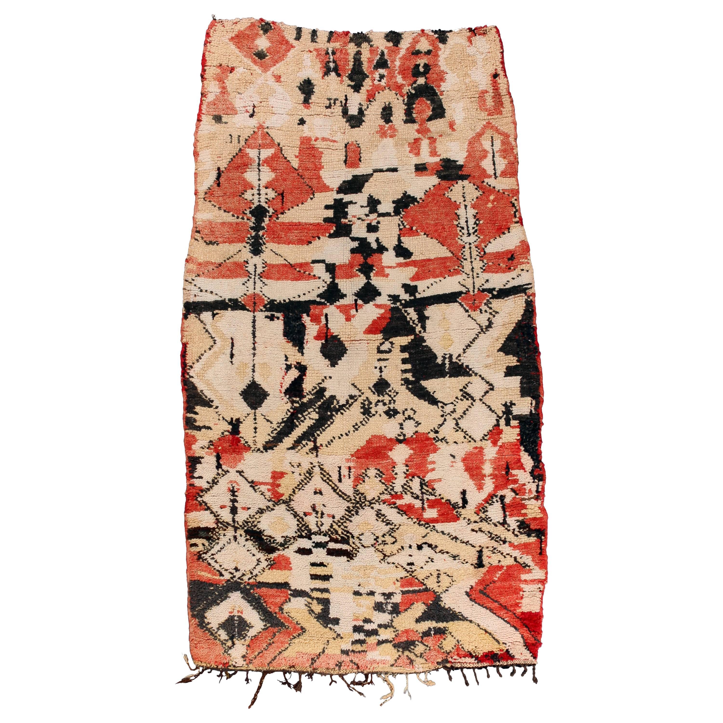 Vintage Moroccan Berber tapestry / rug For Sale