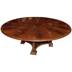 Regency Style Extending Jupe Round Dining Table Centre Tables
