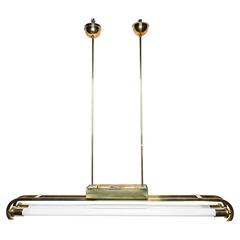 Bauhaus Style Brass Ceiling Lamp