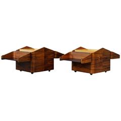 Danish Retro Rosewood Storage Cubes or Side Tables