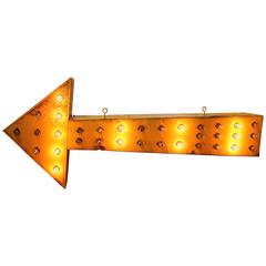 Vintage Double Sided Flashing Light Up Arrow