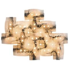 Huge Wall Light Applique by Carlo Nason for Mazzega