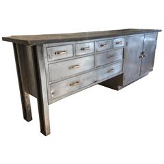 Kitchen Island Industrial Steel Cabinet 8