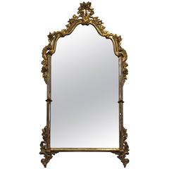 Italian Gilt Wood Venetian Mirror