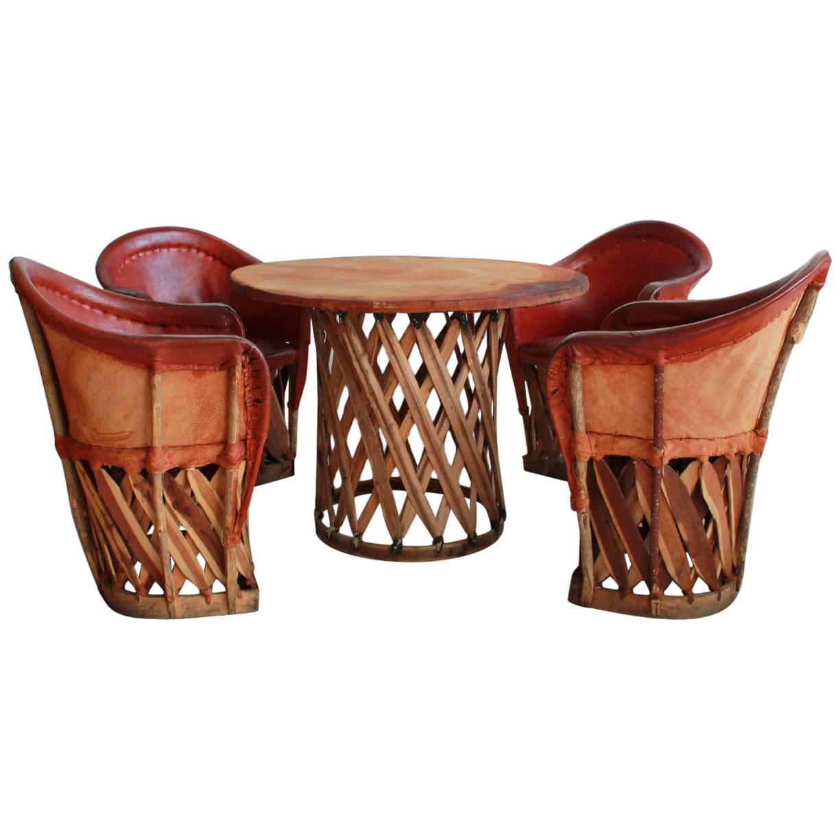 Mexican Leather And Wood Chairs / Whether you're looking to outfit your