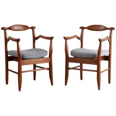 Guillerme et Chambron Oak Armchair 5