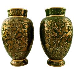 Sevres, France, Pair of Art Deco Pottery Vases, France, 1930s