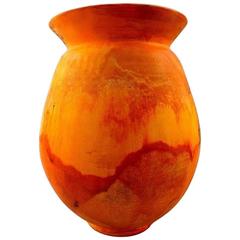 Large KäHler, Denmark, Svend Hammershoi, Glazed Vase in Stoneware, 1940s