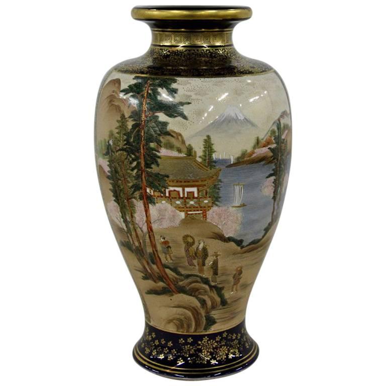 Imperial Satsuma Royal Vase, circa 1880s For Sale