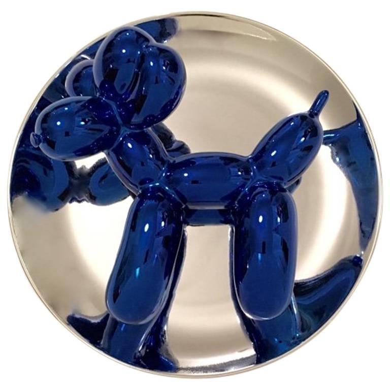 Jeff Koons Balloon Dog Plate in Blue, Original 1995 Edition at 1stDibs