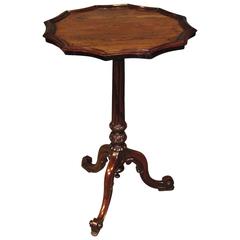 Antique 19th Century Rosewood Tripod Table 10