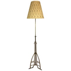 Mid-Century Brass Floor Lamp, 1950s