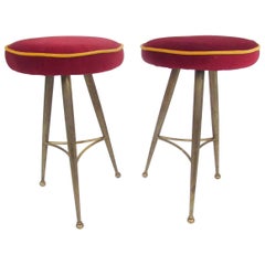 Pair of Mid-Century Italian Stools